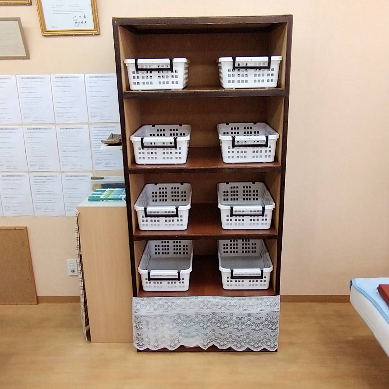 荷物棚の様子の写真