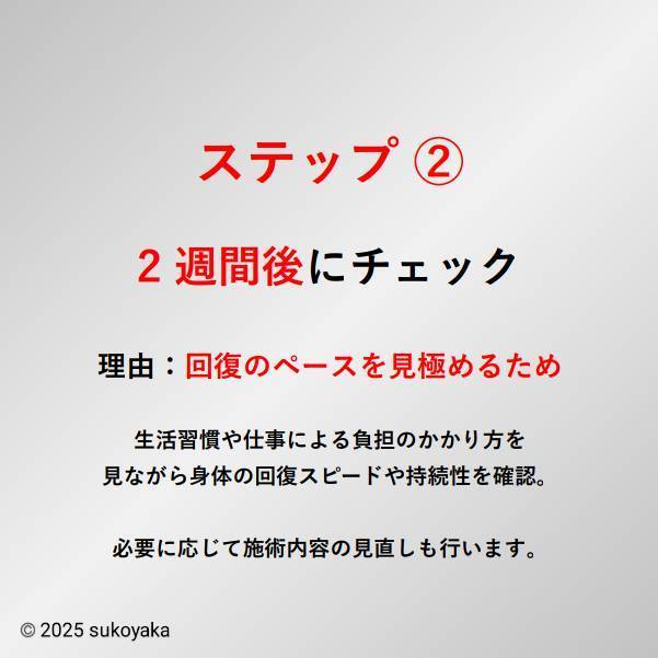 メンテナンス施術の説明をしている写真06