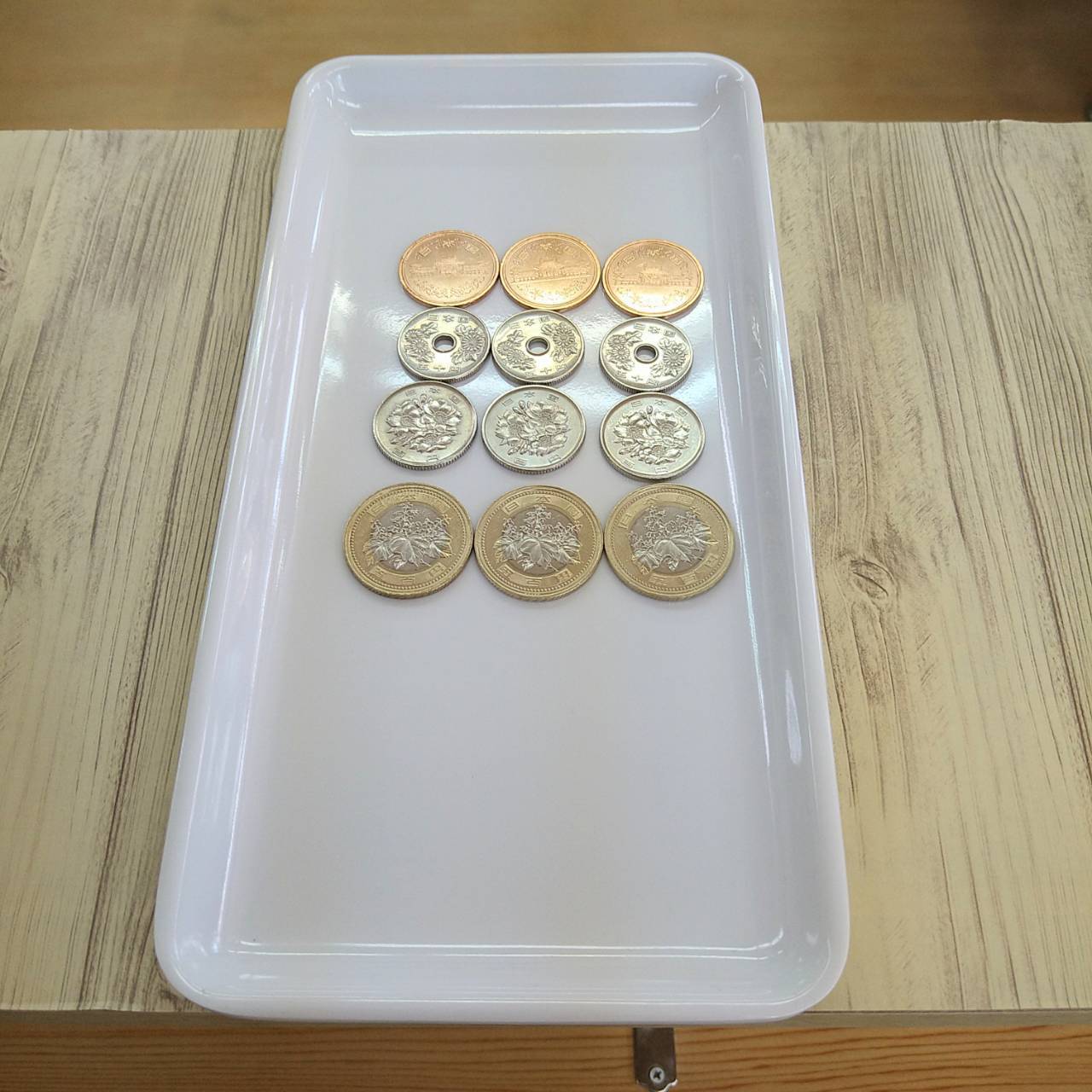 お会計の様子（現金）