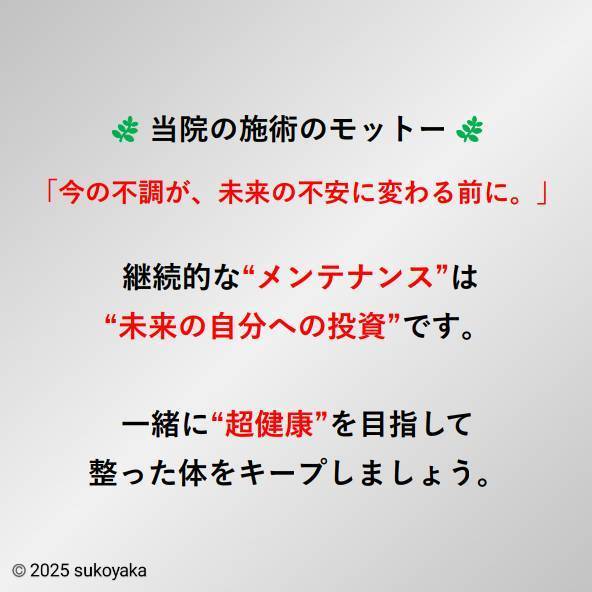 メンテナンス施術の説明をしている写真10