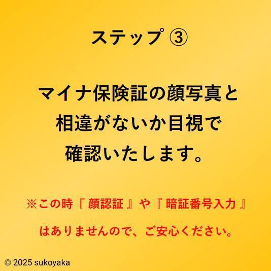 マイナ保険証の使い方を説明している写真04